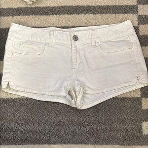 American Eagle Outfitters White Jean Shorts Cutoff Style